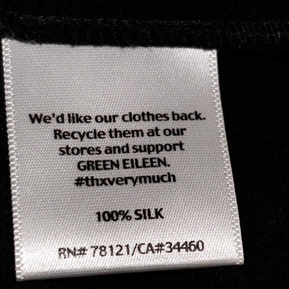 Eileen Fisher Silk Cowl Neck Shirt Blouse Women XL Quiet Luxury Office Wear Boxy - Picture 8 of 10